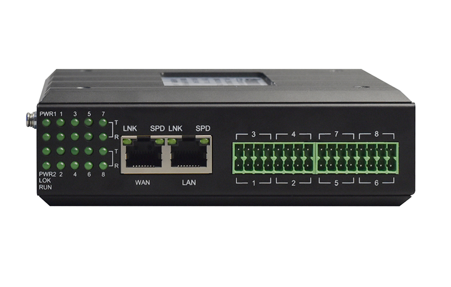 飛暢科技-工業(yè)軌式8路串口服務器(帶WEB與SNMP網(wǎng)管)