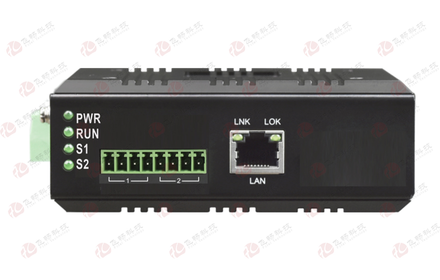 飛暢科技-工業(yè)軌式1路CAN總線+1路RS422/485/232串口 服務(wù)器