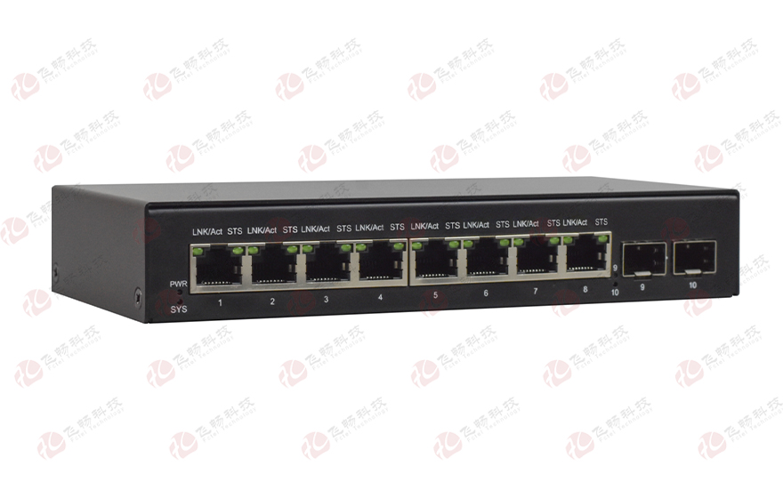 飛暢科技-8路千兆物理隔離電口（1+1光纖備份） 光端機(jī)